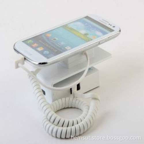 Cellphone Anti-theft Display Stands, Aluminum Material and Charging Function, Mobile Phone Retail